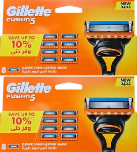 Gillette Fusion5 Rezerves skuvekļa asmeņi 16 gab. ar 5 pretrīzes asmeņiem un precīzo trimmeri