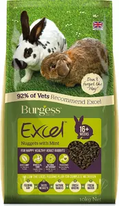 Burgess Adult Rabbit Nuggets with Mint 10 kg Small Animal Food