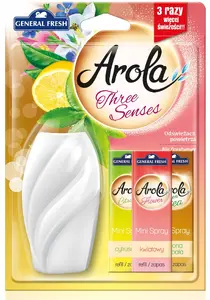 General Fresh Arola Mini Spray Air Freshener Set 3x15 ml Citrus Floral Marine Fragrances