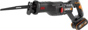 Аккубеспечная сабельная пила Worx WX516 20 В с электроприводом