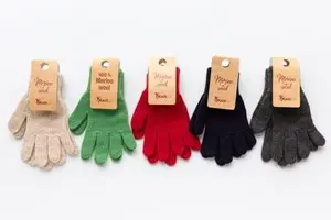 KNITAS 553 Vienas kārtas vilnas cimdi Izmērs 5-7 Universāli Dažādas krāsas