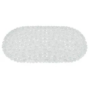 RIDDER Stone Transparent Bath Mat 36x70 cm 100% PVC with Suction Cups