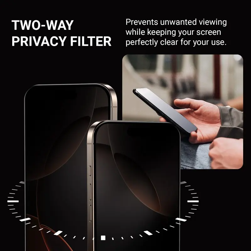 Crong Privacy 3D Armour Stikls iPhone 18 Pro Max Photo 3