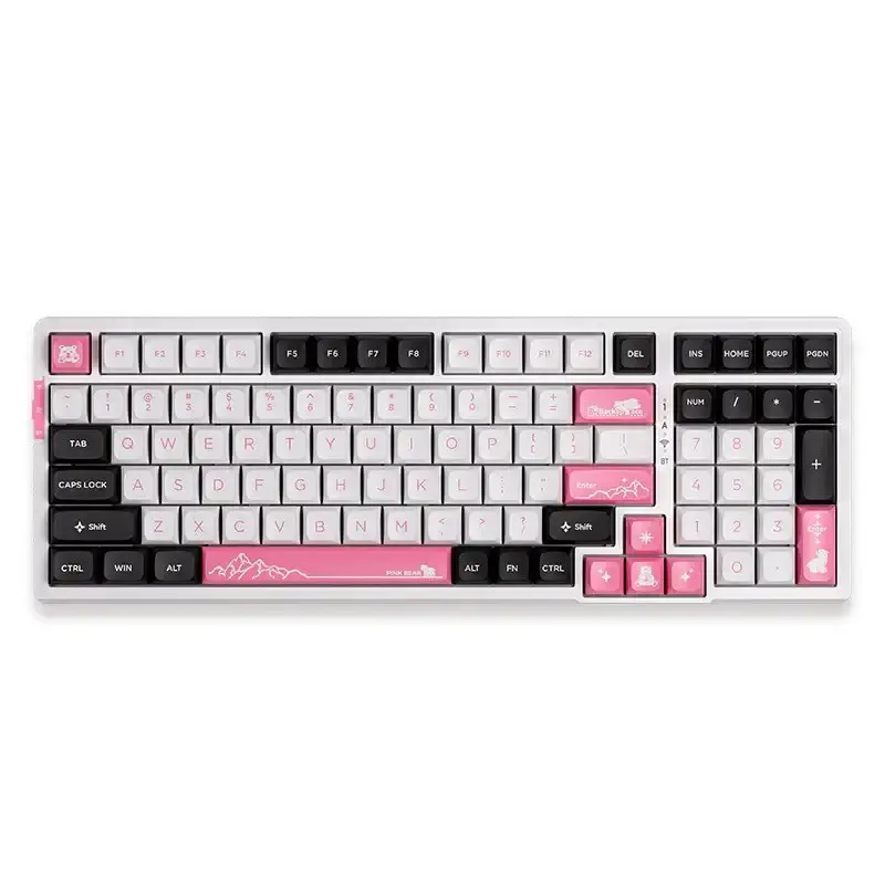 Mehāniskā tastatūra VGN PRO-V3 bezvadu rozā