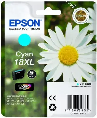 Картридж EPSON ink Cyan 18XL Claria Home Ink Photo 2