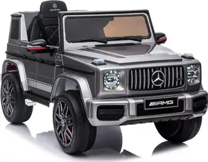 Mercedes G63 AMG Painted Silver Battery-Powered Ride-On Car BBH-002