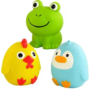 Латексная игрушка для животных Nobby Микс Пингвин, Лягушка и Цыпленок