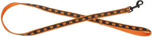 Barry King Dynia Black and Orange Dog Leash 20 mm width 120 cm length