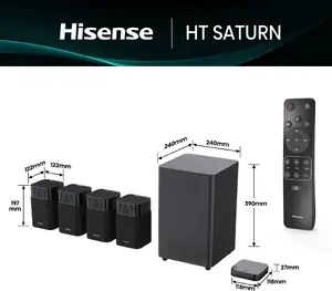 Саундбар Hisense HT Saturn 4.1.2 каналов 720 Вт DTS:X Dolby Atmos Черный