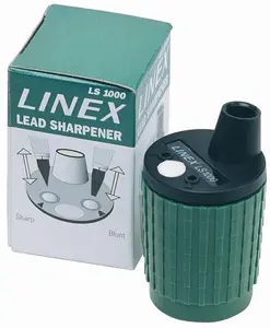 Linex LS 1000 Manual Pencil Sharpener Black and Green