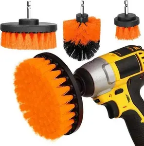 Bigstren 00015248 drill brush set, 4 pieces for cleaning and scrubbing