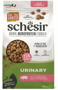Schesir Animal Monoprotein Formula Urinary Sausā barība pieaugušiem kaķiem Cūkgaļa 400 g