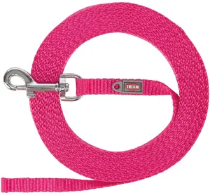 Trixie Extra Lightweight Training Leash for Dogs XS–S 10 m 10 mm Fuchsia