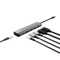 TRUST Dalyx USB-C Multiport Adapter Grey Photo 3