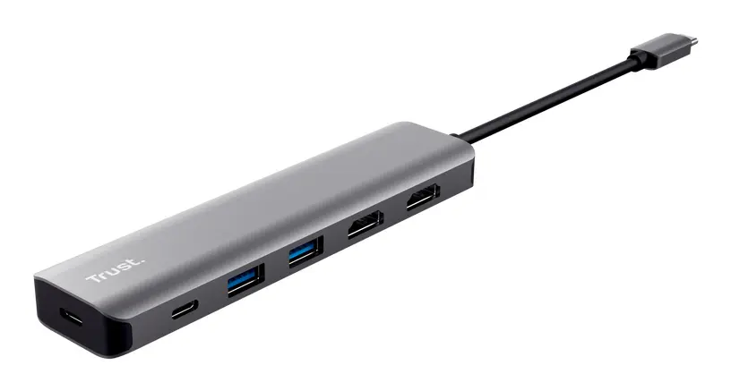 TRUST Dalyx USB-C Multiport Adapter Grey Photo 7