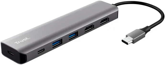 TRUST Dalyx USB-C Multiport Adapter Grey Photo 8
