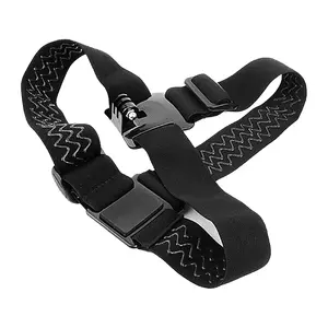SJCAM Helmet Strap Galvas siksna melna ar standarta stiprinājuma skrūvi un regulēšanu