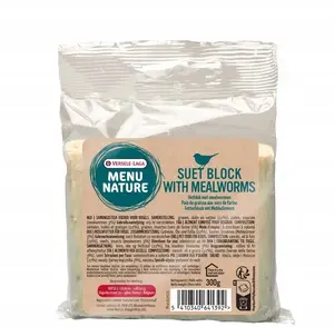 Versele-Laga Menu Nature Tauku bloks ar žāvētiem miltu tārpiem savvaļas putniem 300g