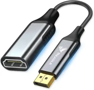 Adapter AV Reagle ADAPTER DISPLAYPORT DO HDMI 2.0 KABEL DP - HDMI FHD 240HZ 4K 60HZ HDR