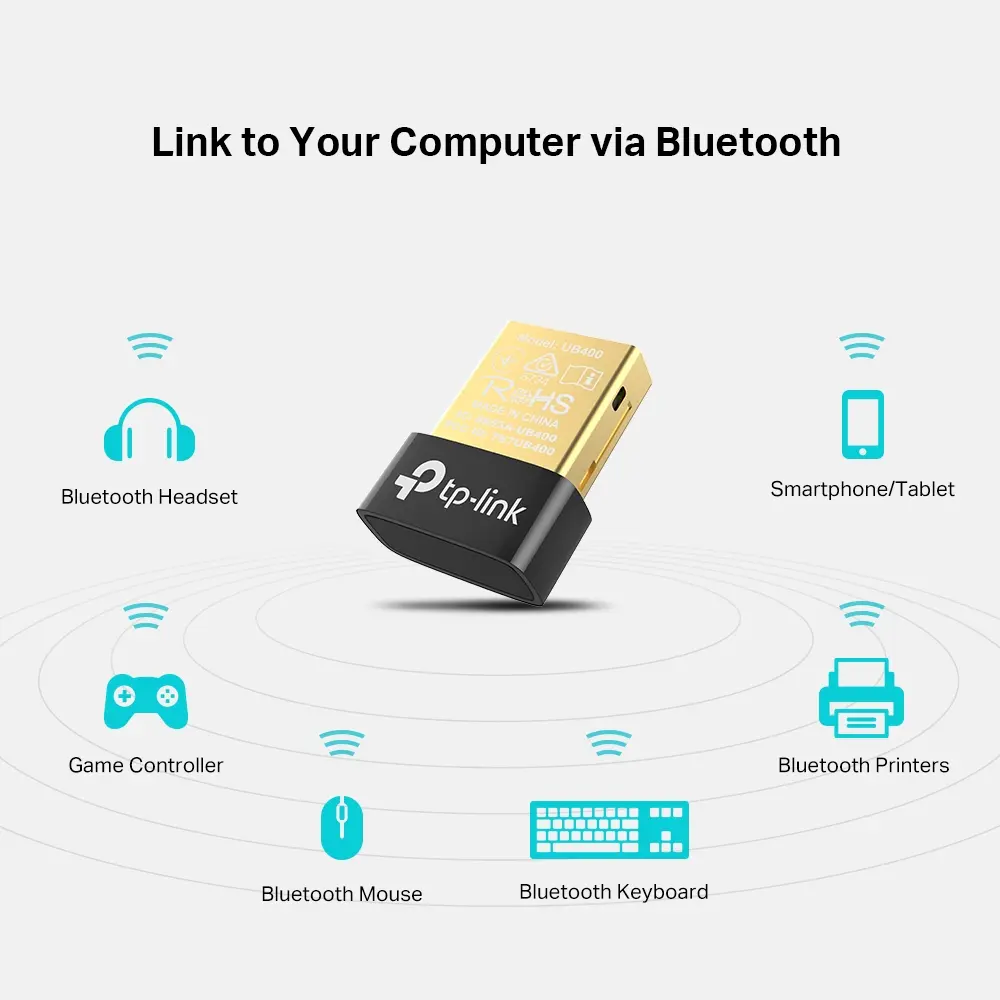 TP-LINK UB400 Bluetooth USB Type-A Adapter Photo 5