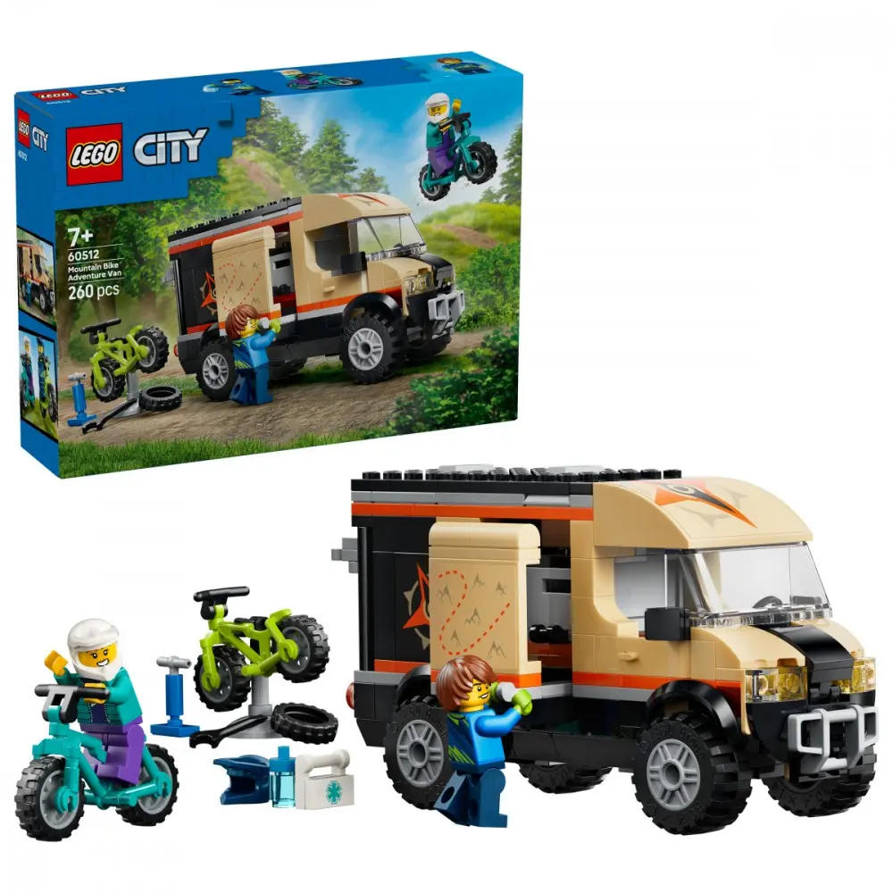 LEGO Mountain Bike Adventure Van Building Set Photo 6