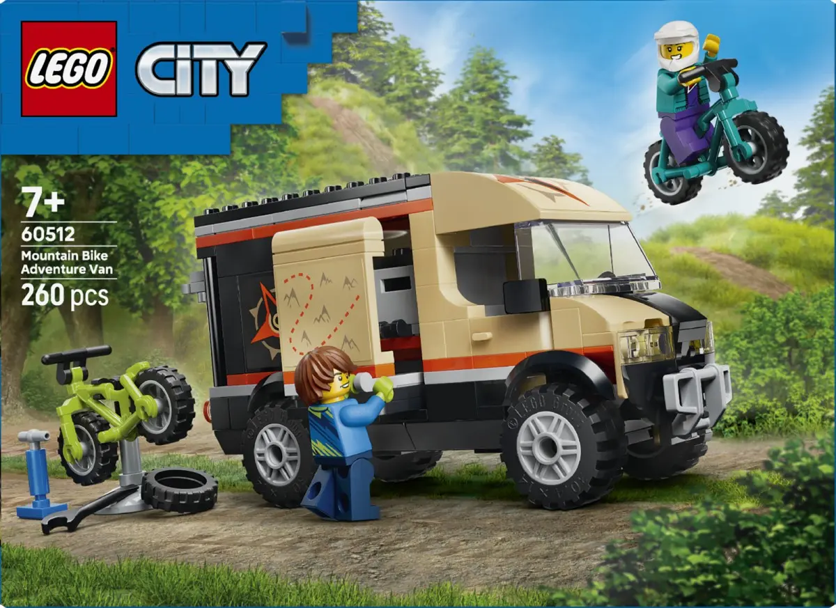 LEGO Mountain Bike Adventure Van Building Set Photo 7