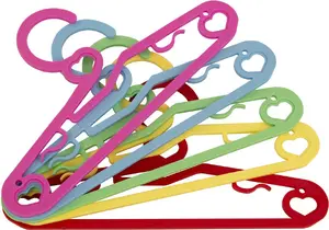 Aptel Baby Cupid Clothes hangers for children 5 pcs. plastic assorted