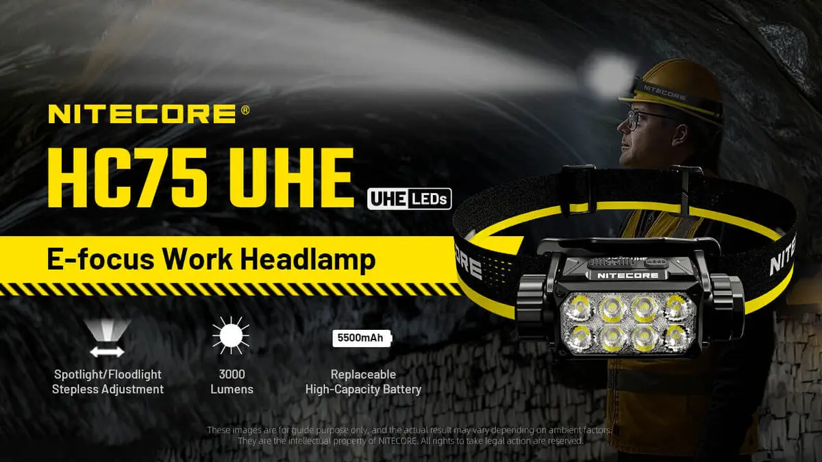 Nitecore HC75 UHE Налобный фонарь 3000 лм Photo 3