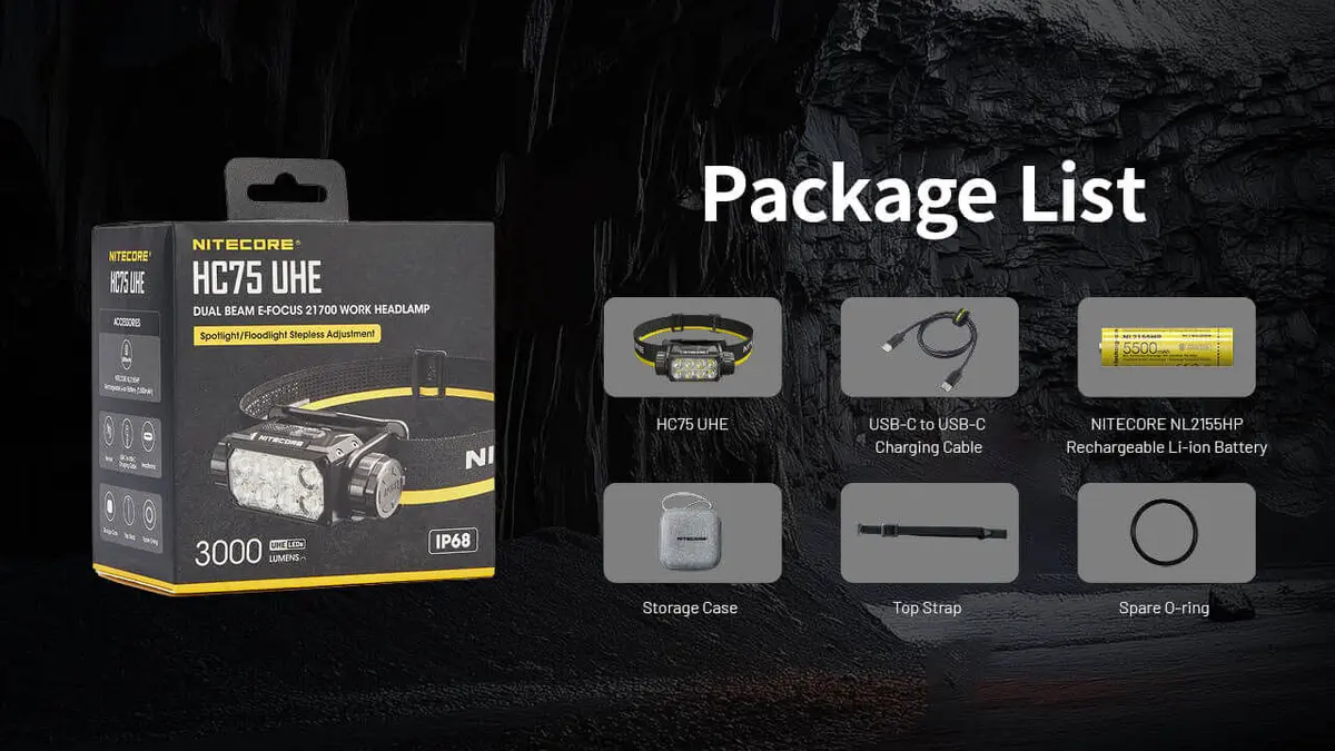 Nitecore HC75 UHE Налобный фонарь 3000 лм Photo 19
