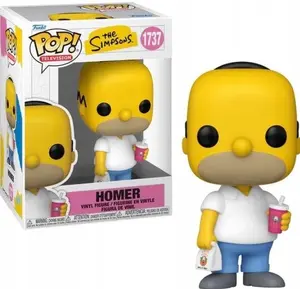 Collectible figure Funko Pop Homer with Krusty Burger The Simpsons height 112 mm