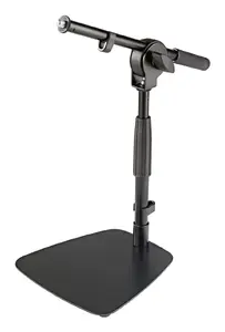 König & Meyer 25995 Table and Floor Stand Round Base Black Height 28.5 to 40 cm Weight 1.64 kg