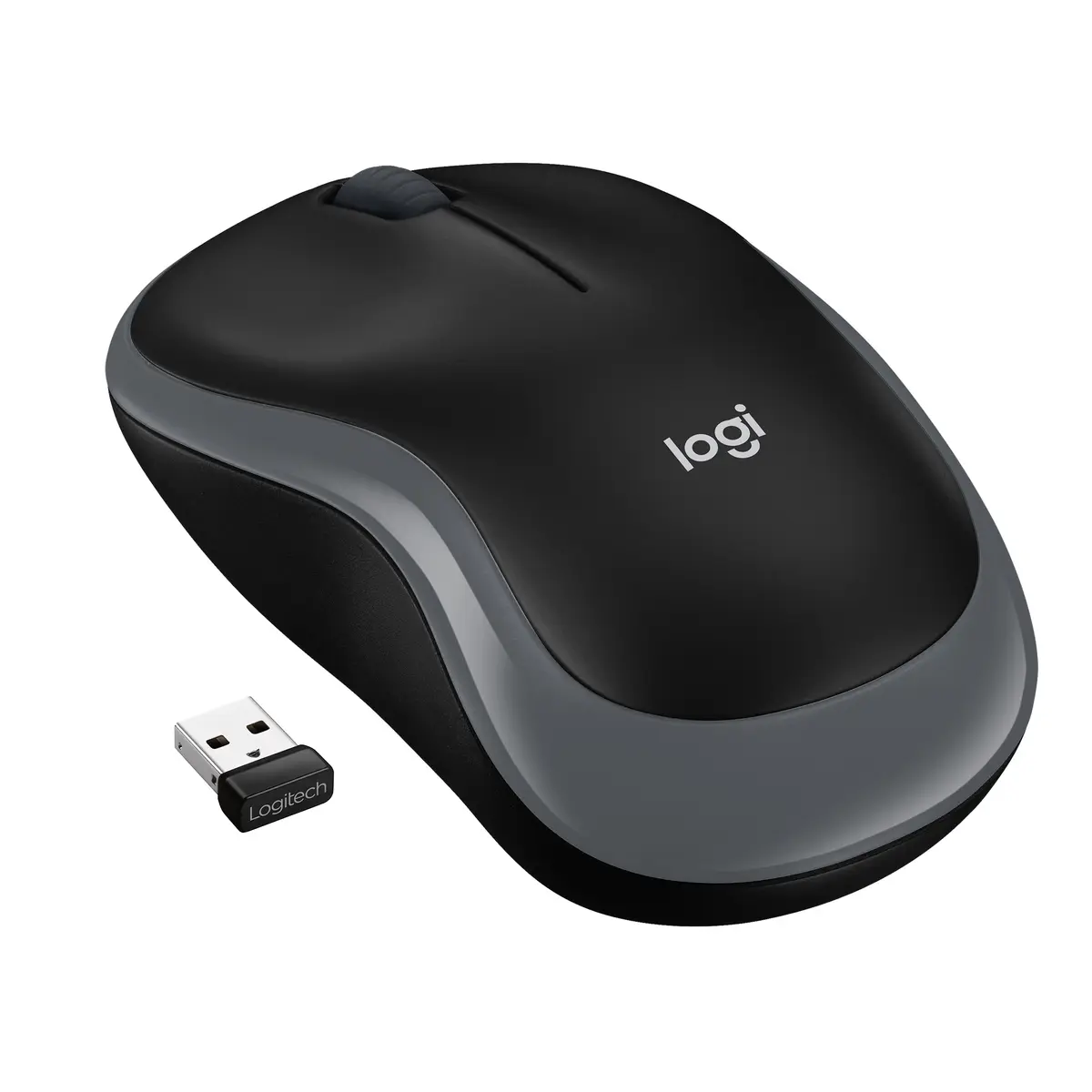 Logitech bezvadu pele M185 abpusēja optiska