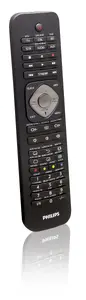 Philips SRP5016/10 remote control IR Wireless for Audio DTV DVD Blu-ray DVR Home cinema system SAT TV 10 devices 10 m range 53 buttons black