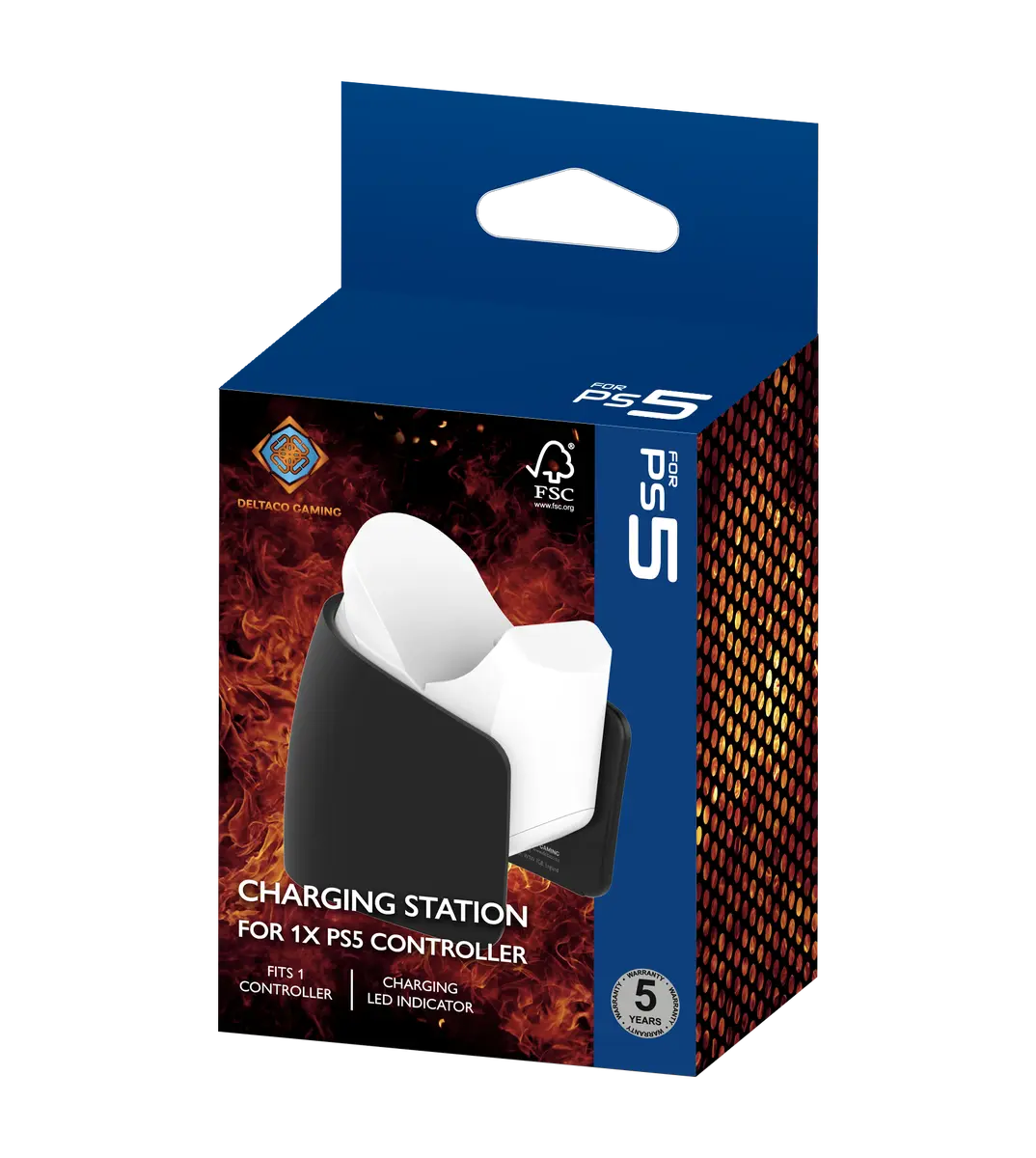 DELTACO GAM-185 Charging Station for PS5 Controller Photo 10