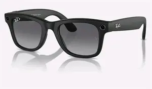 Google Meta Ray-Ban Wayfarer Viedās brilles Matēti melnas Polarizēts gradients grafīts Liels izmērs