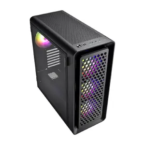 Datora korpuss FSP CUT593A Full Tower Black ARGB ar Mini-ITX Micro-ATX ATX E-ATX atbalstu