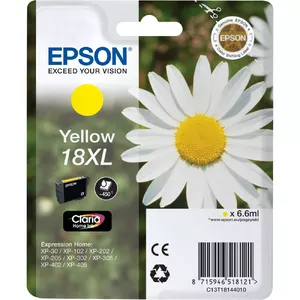 Картридж Epson Singlepack 18XL Claria Home Желтый