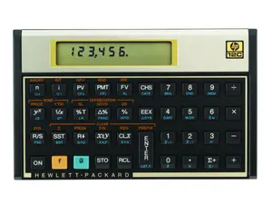HP 12C Financial Calculator with 120 Built-in Functions and RPN Notation 8.0 x 1.52 x 12.9 cm