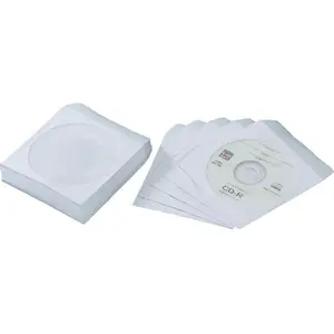 Paper envelope for CD or DVD with window 100 pcs K-125X125/B