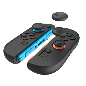 iPega SW2083A Silicone JoyCon Controller Covers for Nintendo Switch 2 Black with 4 Joystick Caps