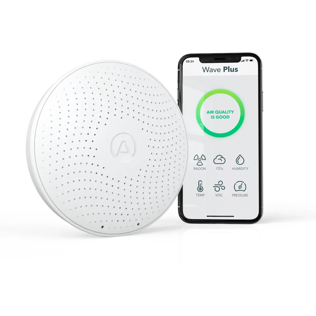 Airthings Wave Plus Smart Radon and Air Quality Monitor Photo 3