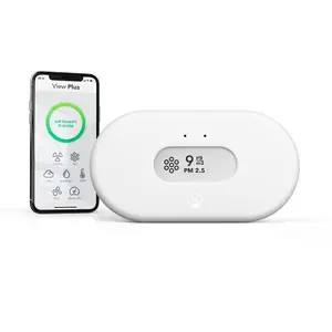 Airthings View Plus Smart Home Multi-Sensor Air Quality Monitor with Bluetooth and Wi-Fi Air Pressure CO2 Humidity Radon Temperature