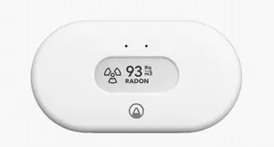 Airthings 2989 Smart Home Multi-Sensor Air Quality Monitor White Battery USB
