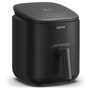 Salente AirFit 4-in-1 karstā gaisa friteris 3.5 l melns ar 1500W jaudu, digitālo displeju un 12programmām