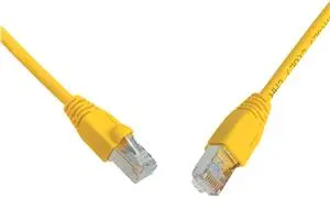 SOLARIX Patch Cable CAT5E SFTP PVC 2m Yellow RJ45 AWG 26
