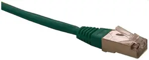 FTP Cat5e 0.25M Green Network Patch Cord with Two RJ45 Connectors