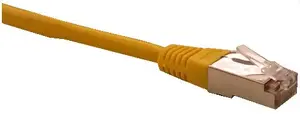 FTP Cat5e 0.25M Yellow Patch Cord with Two RJ45 Connectors