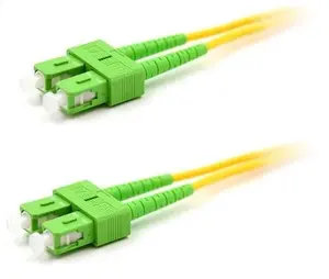 Fiber Optic Cable Duplex SC/APC to SC/APC 9/125um Single Mode OS2 1m