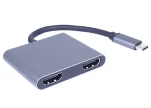 ATEN MST USB-C uz 2x HDMI adapteris ar USB3.0, Power Delivery, 4K un FHD izšķirtspēju