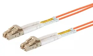 Optical Patch Cable Duplex LC-LC 50/125 um MM 0.5m OM2 LSZH Orange